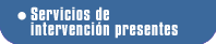 Servicios de Intervención