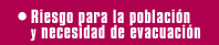 Riesgo para la población