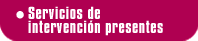 Servicios de Intervención