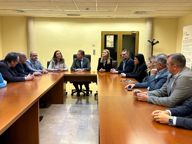 Momento de la visita a la localidad de Lorca