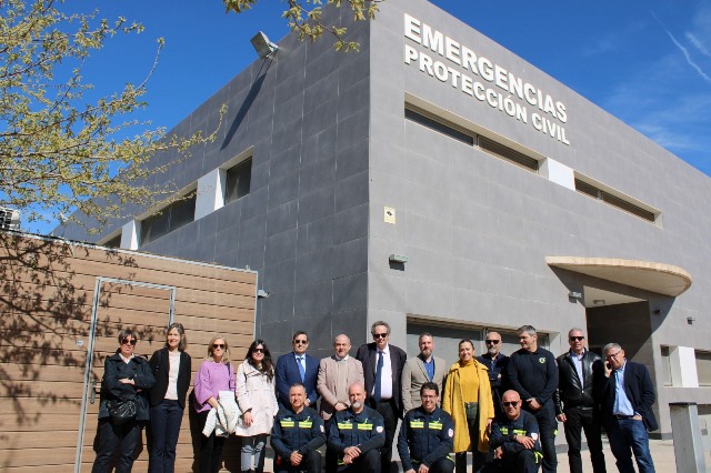 Momento de la visita a la localidad de Lorca