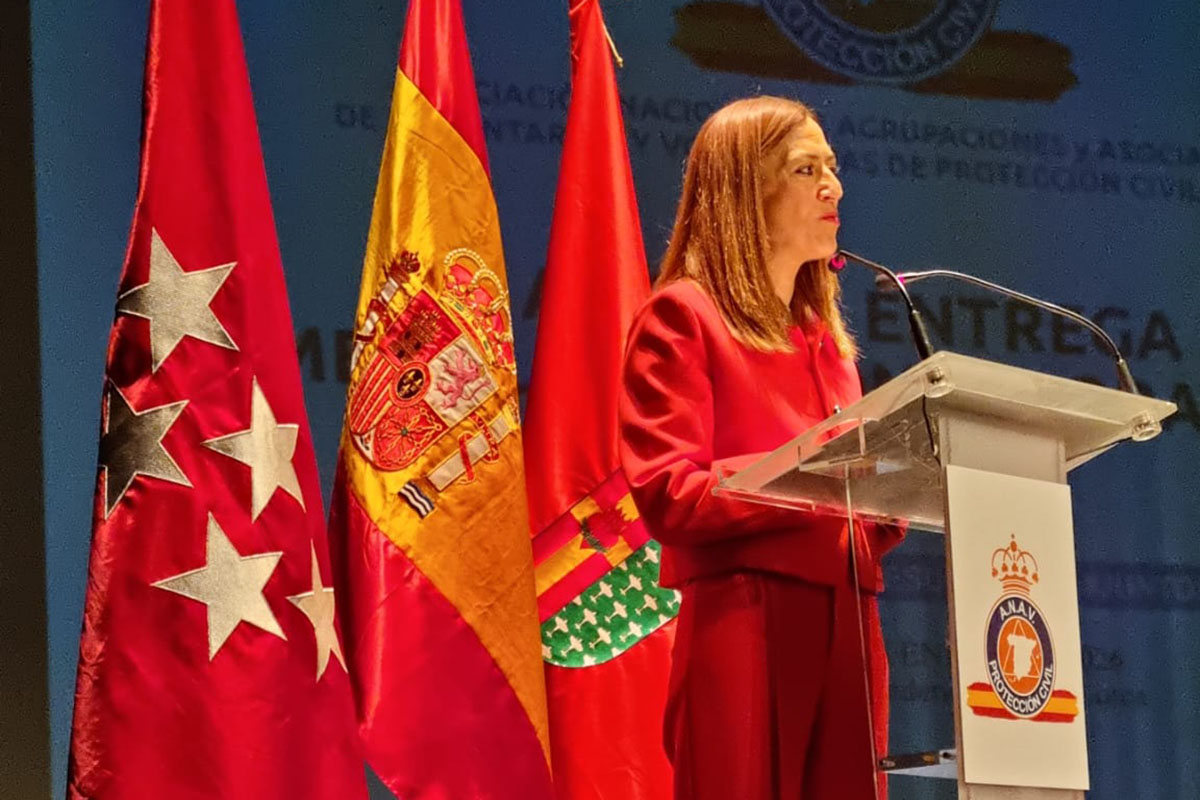 Virginia Barcones durante su discurso