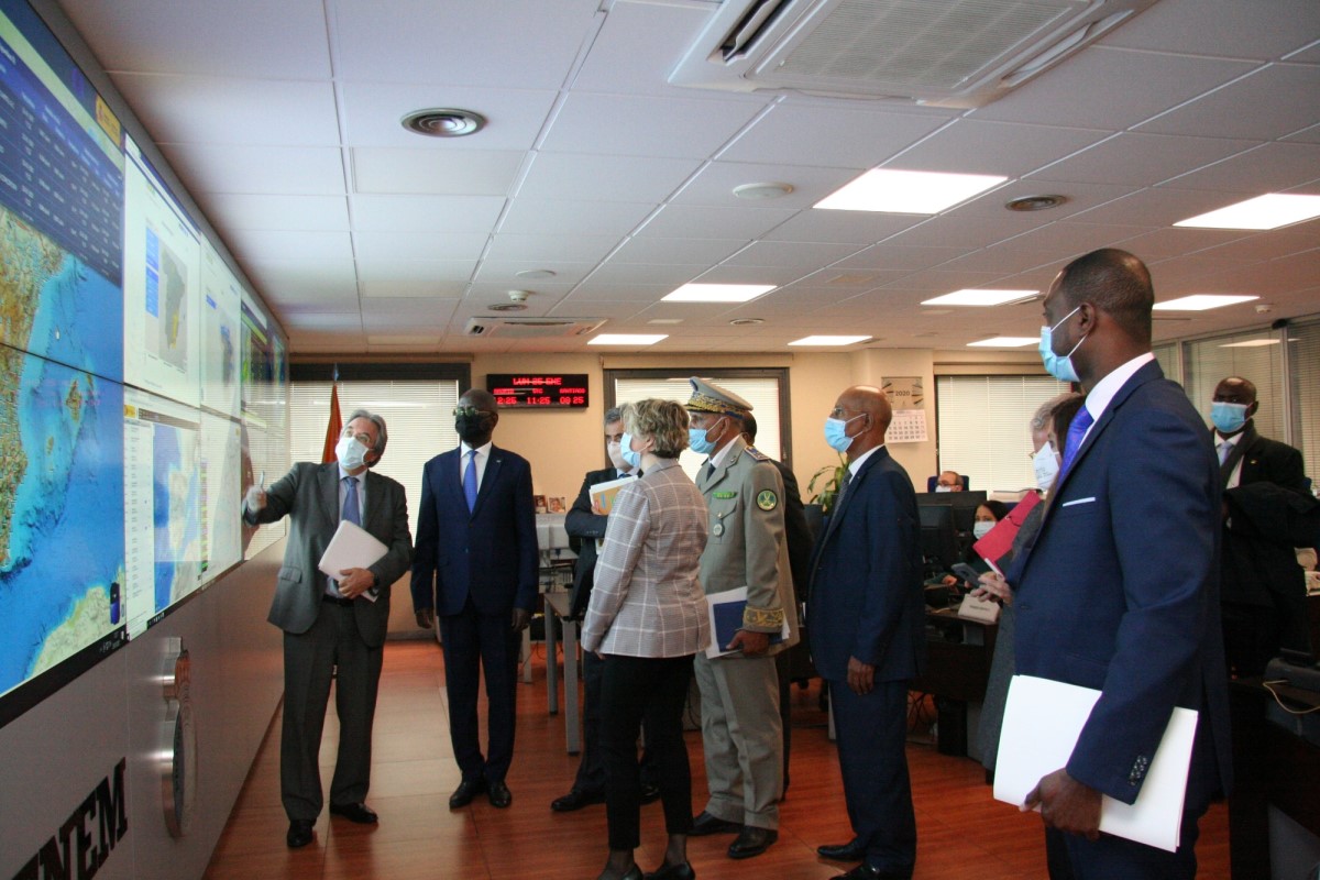 Delegación Mauritana en la sala del CENEM