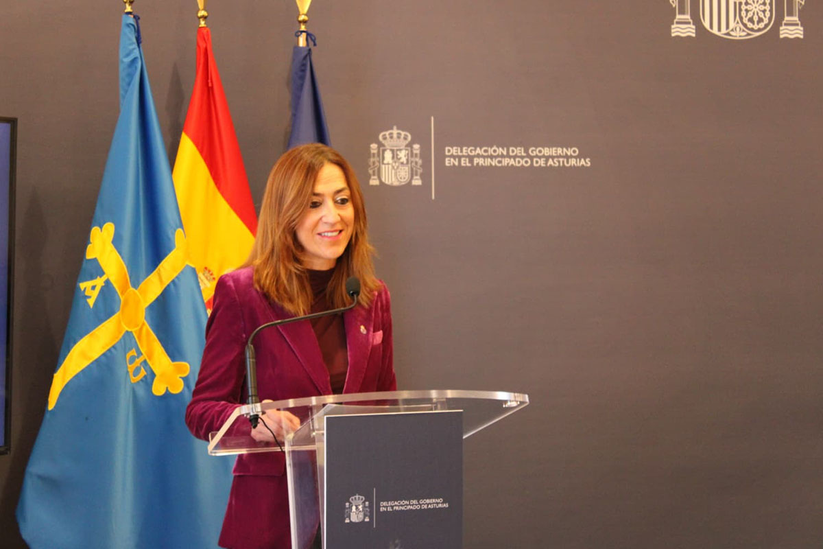 Virginia Barcones durante su discurso