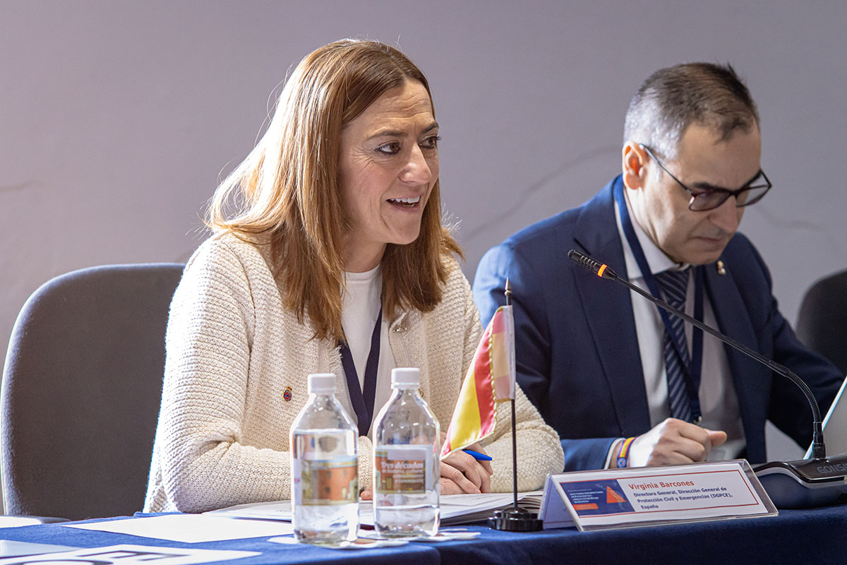 Virginia Barcones durante su intervención.