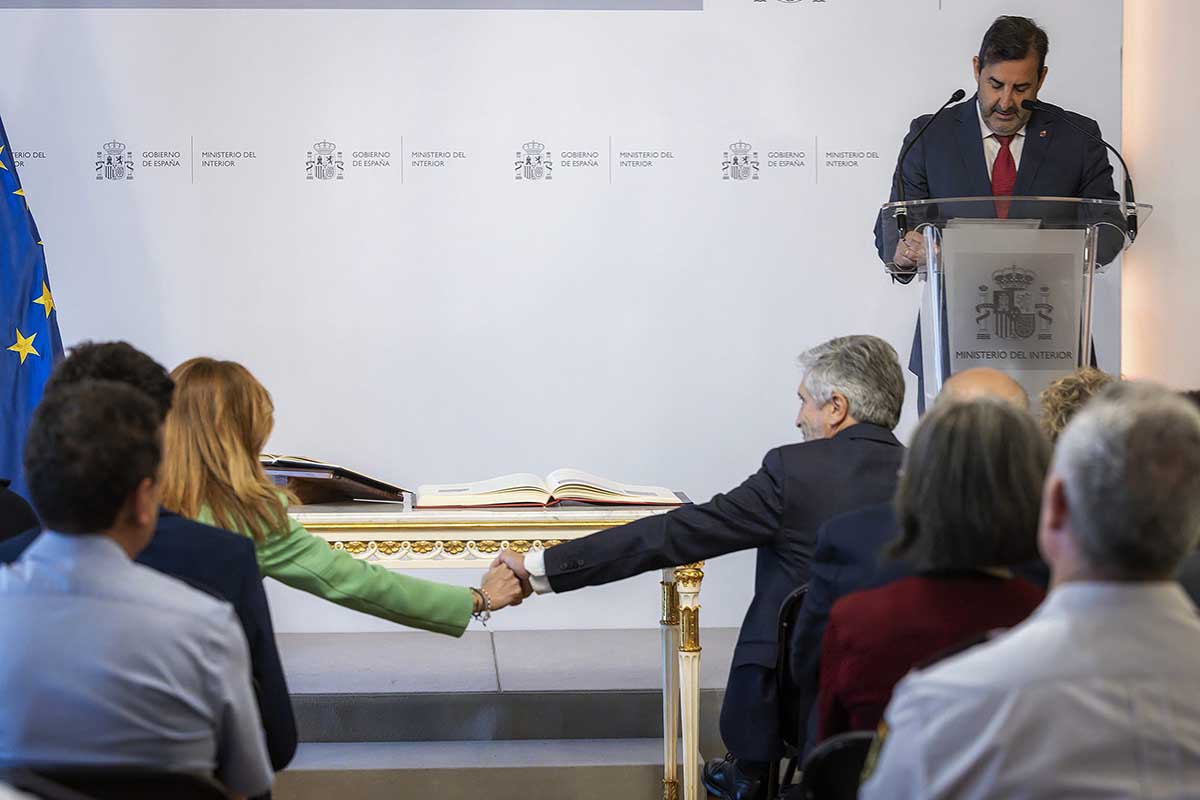 Momento del acto de toma de posesión.