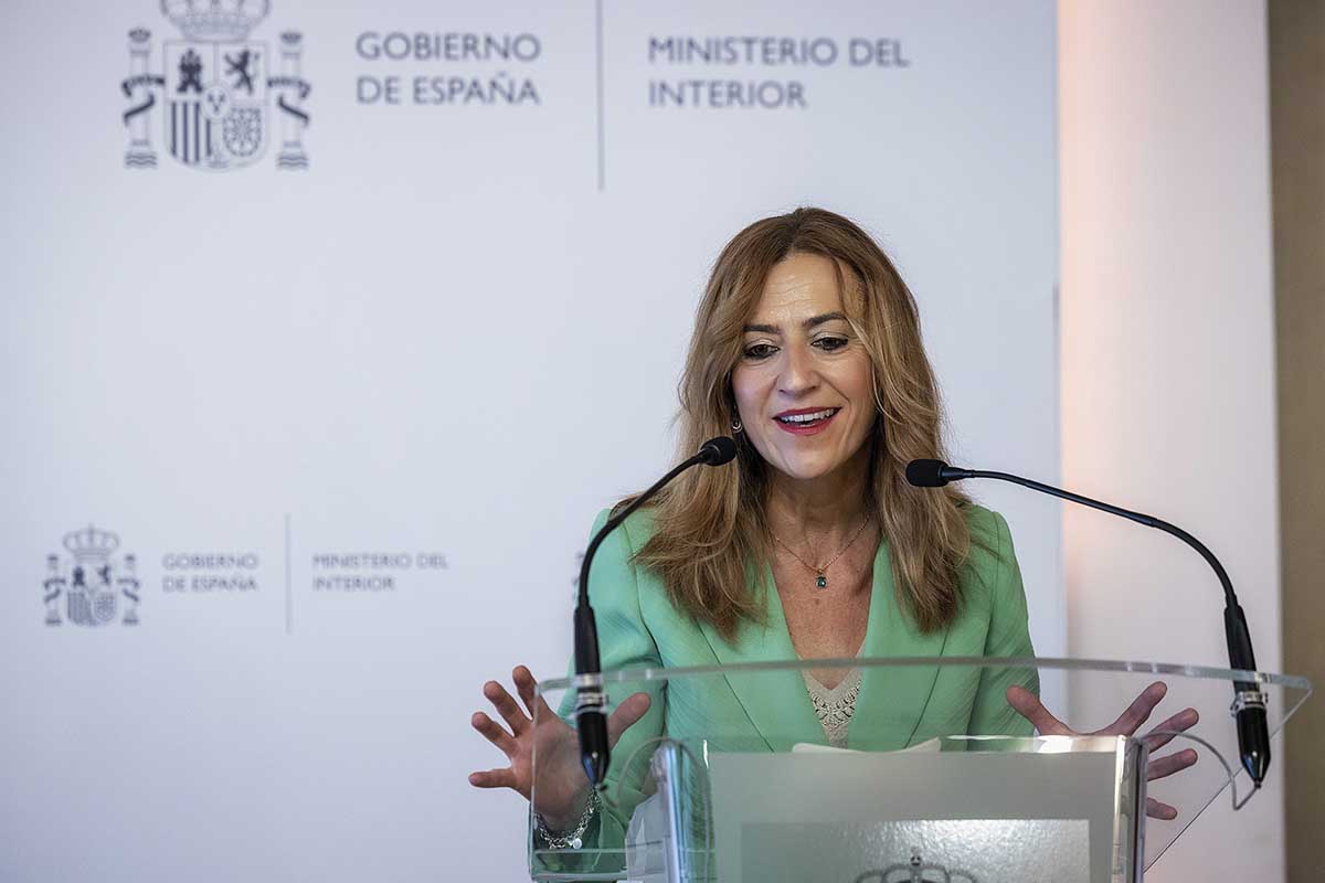 Virginia Barcones durante su discurso.