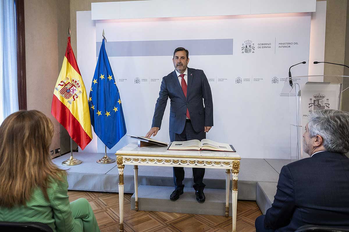 Benjamín Salvago durante su toma de posesión.