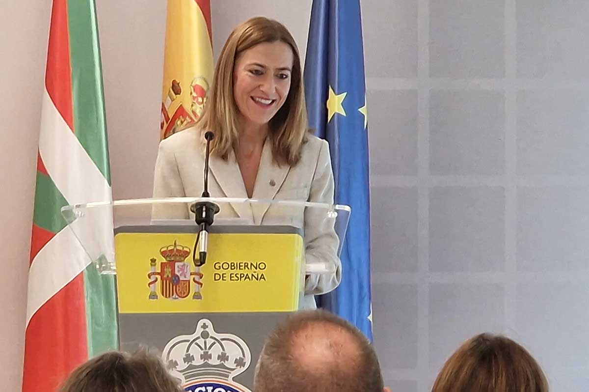 Virginia Barcones durante su discurso.