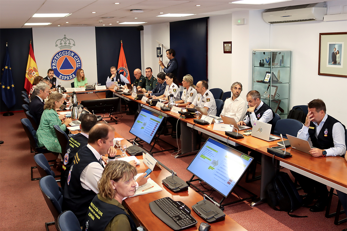 Reunión del Centro de Coordinación Operativa Integrado (CECOD) de Incendios Forestales.