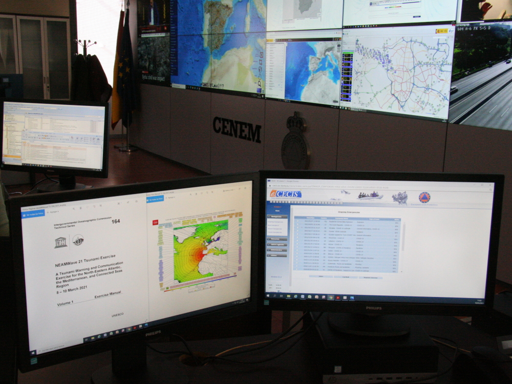Seguimiento en Valencia y Andalucía por el simulacro internacional de alerta temprana