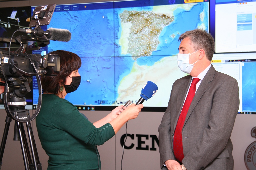 el director general de Protección Civil y Emergencias del Ministerio del Interior, Leonardo Marcos, en una entrevista