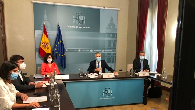 Grande-Marlaska en la reunión del Consejo Nacional de Protección Civil