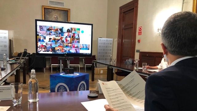 Grande-Marlaska en la reunión online del Consejo Nacional de Protección Civil