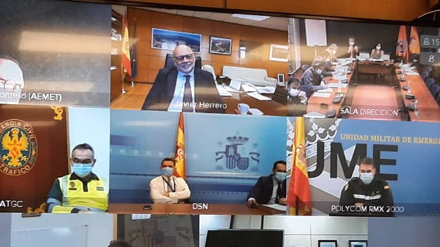 videoconferencia para la coordinación de cara a la Campaña de Vialidad Invernal 2020-2021