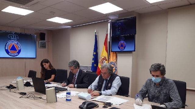 el director general de Protección Civil y Emergencias del Ministerio del Interior, Leonardo Marcos, ha presidido la reunión del Comité Estatal de Coordinación de Incendios Forestales (CECO)