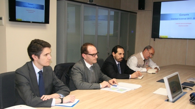 Unidad de Valoración de Riesgos informa al informa al subsecretario del Interior sobre las actuaciones referentes al fin de semana por las nevadas en las carreteras españolas