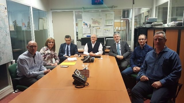 el director general, Juan Antonio Díaz Cruz, visita la sede de SOS Rioja 112