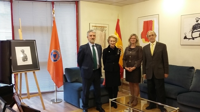 el director general de Protección Civil y Emergencias se reúne con la directora de la Escuela Internacional de Ciencias de la Salud