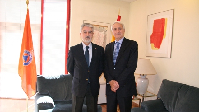 Juan Díaz Cruz (director general de Protección Civil y Emergencias) y Carlos Mourato Nunes (Presidente de la Autoridad Nacional de Protección Civil de Portugal)