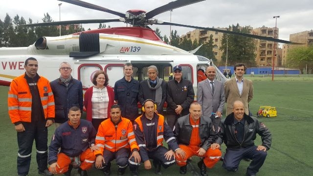 fotos del equipo del Sistema Nacional de Protección Civil al Ejercicio EU AL SEIMEEX 2018 en Argelia