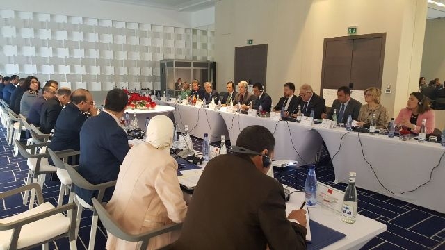 El subsecretario del Ministerio del Interior, Luis Aguilera, y el gobernador y director de Migración y Vigilancia de Frontera del Reino de Marruecos, Khalid Zerouali, han presidido en Tetuán la reunión