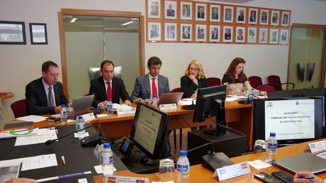 reunión de la Comisión Mixta Hispano-Portuguesa de Protección Civil