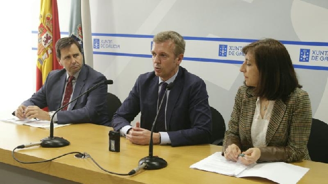 el subsecretario del Ministerio del Interior, Luis Aguilera, y el vicepresidente de la Xunta de Galicia, Alfonso Rueda, han presidido esta mañana la reunión