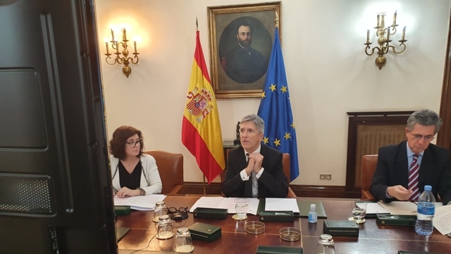 en la reunión también se encuentra el director general de Protección Civil y Emergencias, Leonardo Marcos