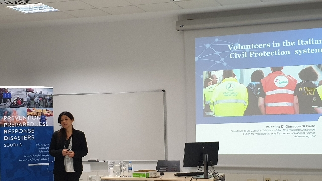 de la presentación del Proyecto europeo PPRD South III participan en un Seminario sobre Voluntariado de Protección Civil
