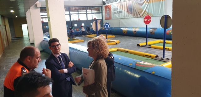 el director general de Protección Civil y Emergencias, Alberto Herrera, ha compartido una jornada de la Semana de la Autoprotección Escolar