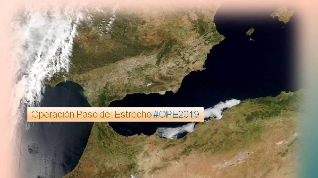 el cartel de Operación Paso del Estrecho del 2019