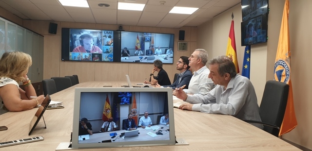 reunión de seguimiento sobre el incendio forestal de Cadalso de los Vidrios
