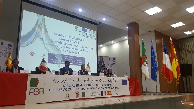 la clausura del Proyecto Europeo de Hermanamiento con Argelia para reforzar sus capacidades de Protección Civil
