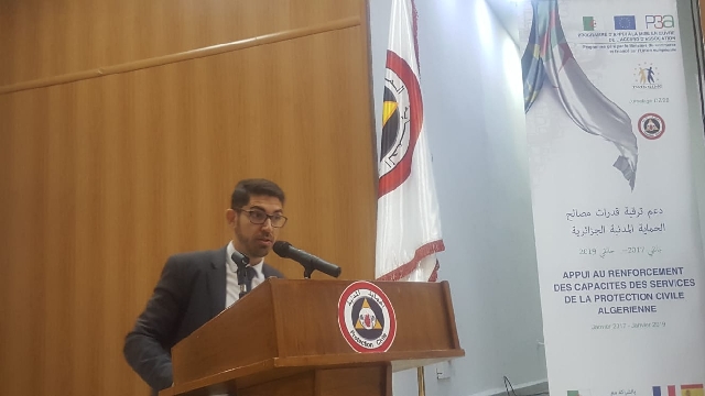 el director general Alberto Herrera en la clausura del proyecto Europeo de Hermanamiento con Argelia