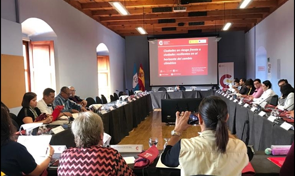 los asistentes en el Centro de Formación de la Cooperación Española de La Antigua