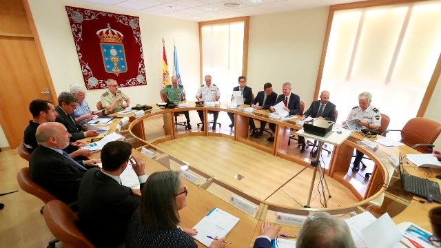 todos los asistentes en la reunión del Comité Integrado de Prevención de Incendios de Galicia