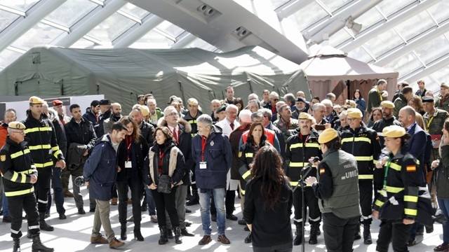 Grande-Marlaska visita en Huesca los escenarios del Ejercicio de la UME