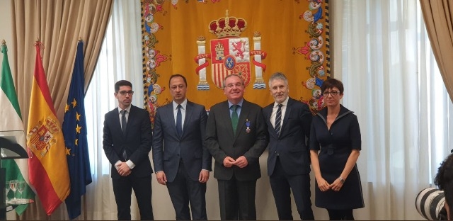 Grande-Marlaska ha estado acompañado por el director general de Protección Civil y Emergencias, Alberto Herrera