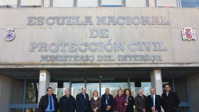 de los asistentes en el edificio de la Escuela Nacional de Protección Civil