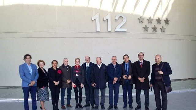 la delegación en el edificio de Emergencias 112 de la Comunidad de Madrid