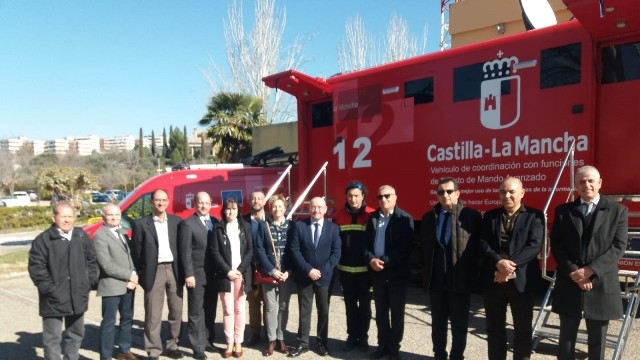 la delegación visita el centro 112 de Castilla-La Mancha