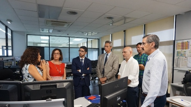 visita durante la visita de la Agencia de Seguridad y Emergencias de la Comunidad Valenciana