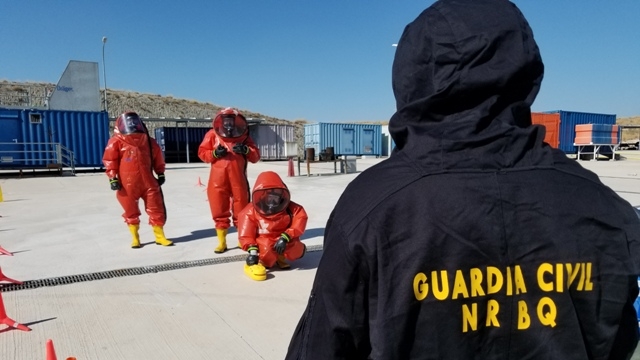 ejercicios del Curso de Especialistas en Defensa Nuclear, Radiológica, Biológica y Química para la Guardia Civil