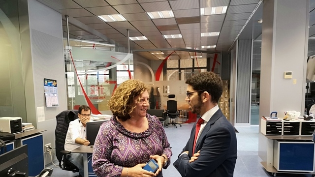 el director general se reúne con la directora de Justicia e Interior de Aragón y visita la sede del 112 de esta Comunidad