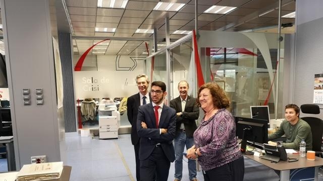 el director general de Protección Civil y Emergencias visita la sede de 112