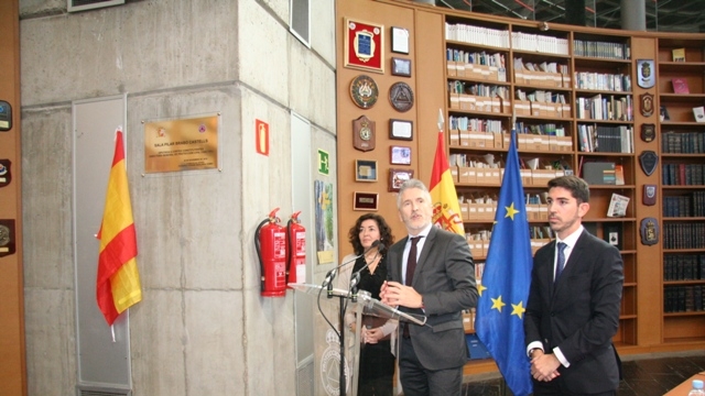 Grande-Marlaska con el director general de Protección Civil y Emergencias Alberto Herrera