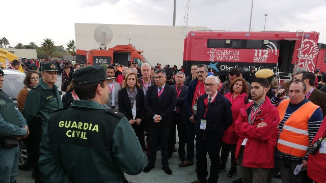 el director general de Protección Civil asiste en Torrevieja al simulacro de terremoto organizado por la Agencia Valenciana de Seguridad y Respuesta a Emergencias