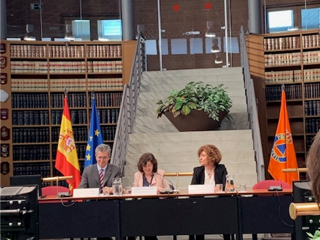 Subsecretaria del Ministerio del Interior, Isabel Goicoechea, en el I Foro sobre la integración de la mujer en Protección Civil
