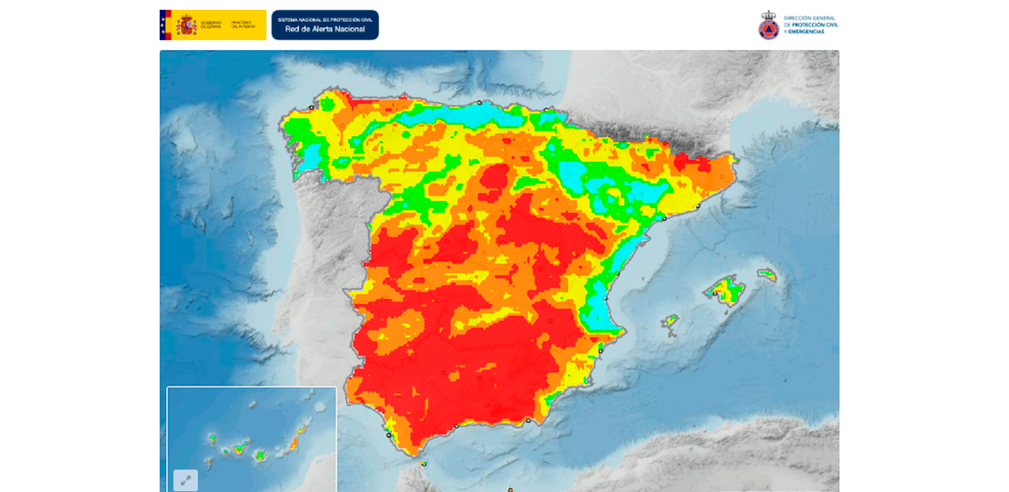 Mapa riesgo de incendios